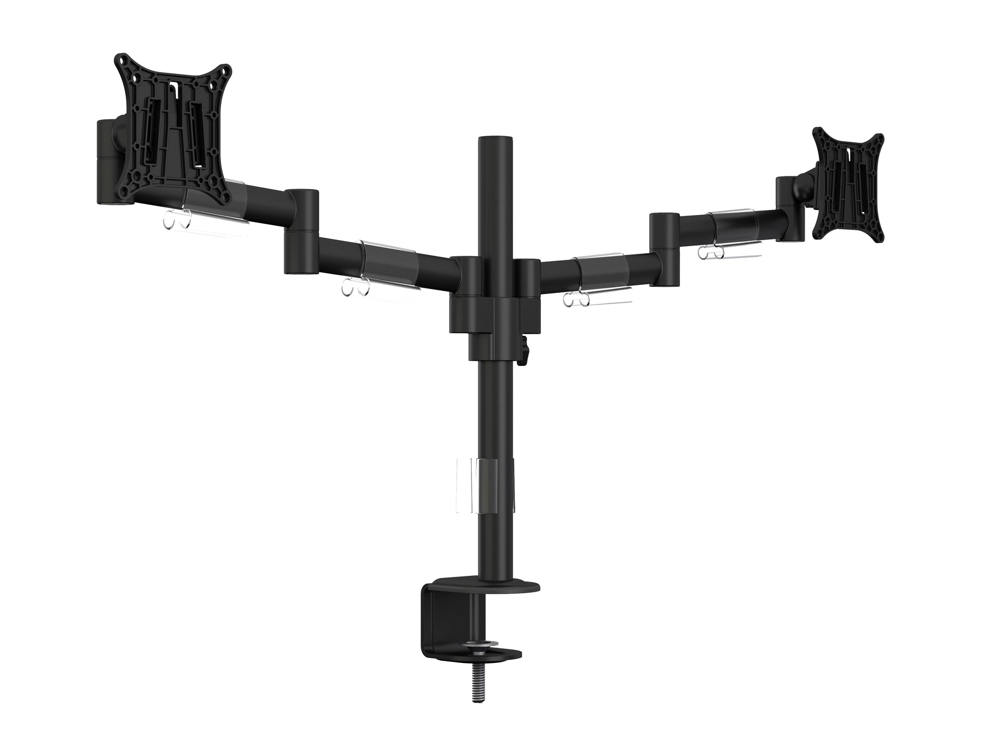 Multibrackets Monhalt Office 5853 – Monitorarm, Dual, bis 30", VESA 100 × 100 mm, 8 kg, drehbar, schwarz