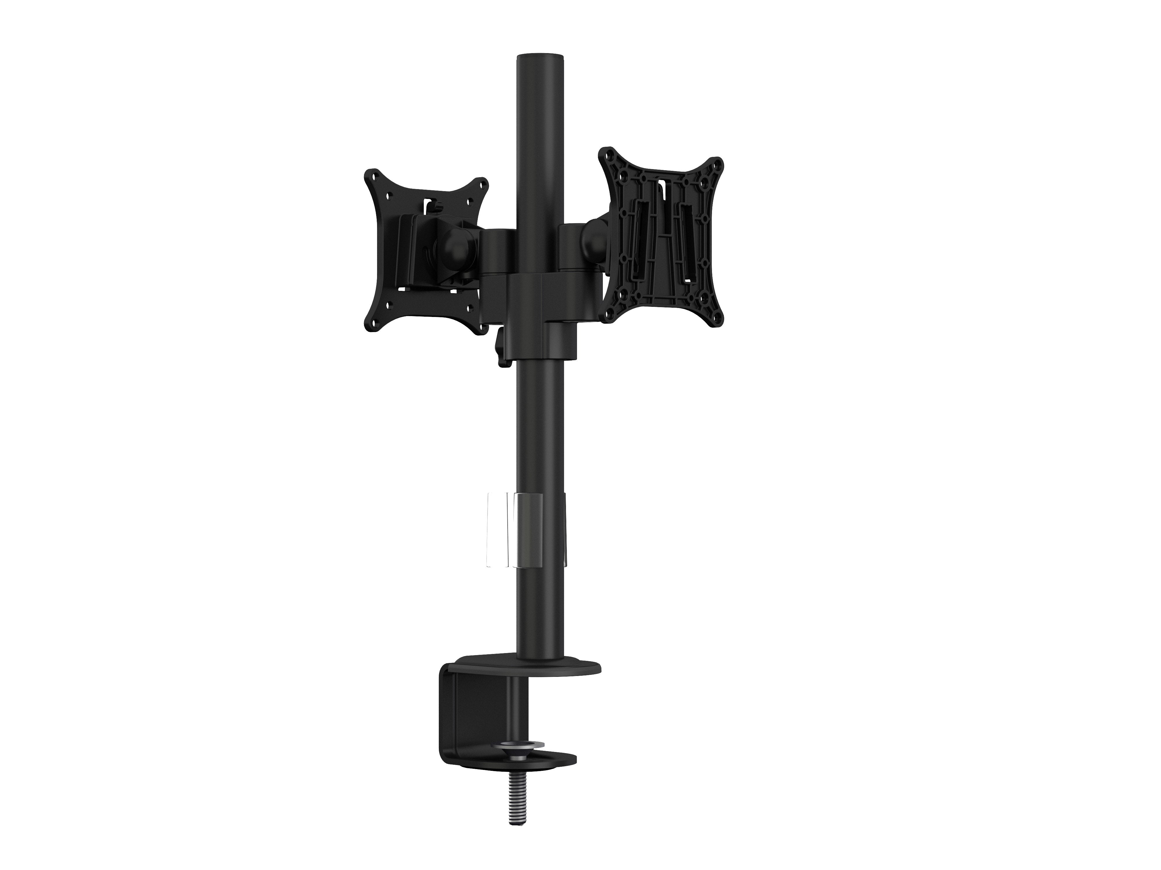 Multibrackets Monhalt Office 5860 – Monitorhalterung, Dual, bis 30", VESA 75 × 75 mm, 8 kg, neigbar, schwarz