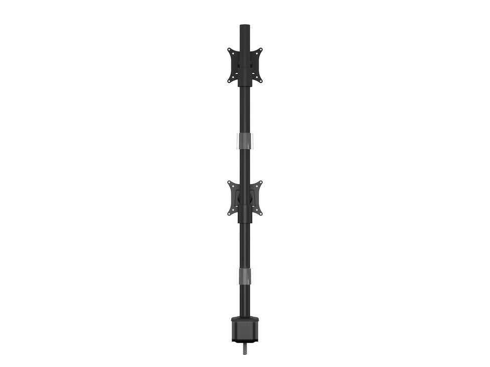 Multibrackets Monhalt Office 5877 – Monitorhalterung, Dual, bis 30", VESA 100 × 100 mm, 8 kg, drehbar, schwarz