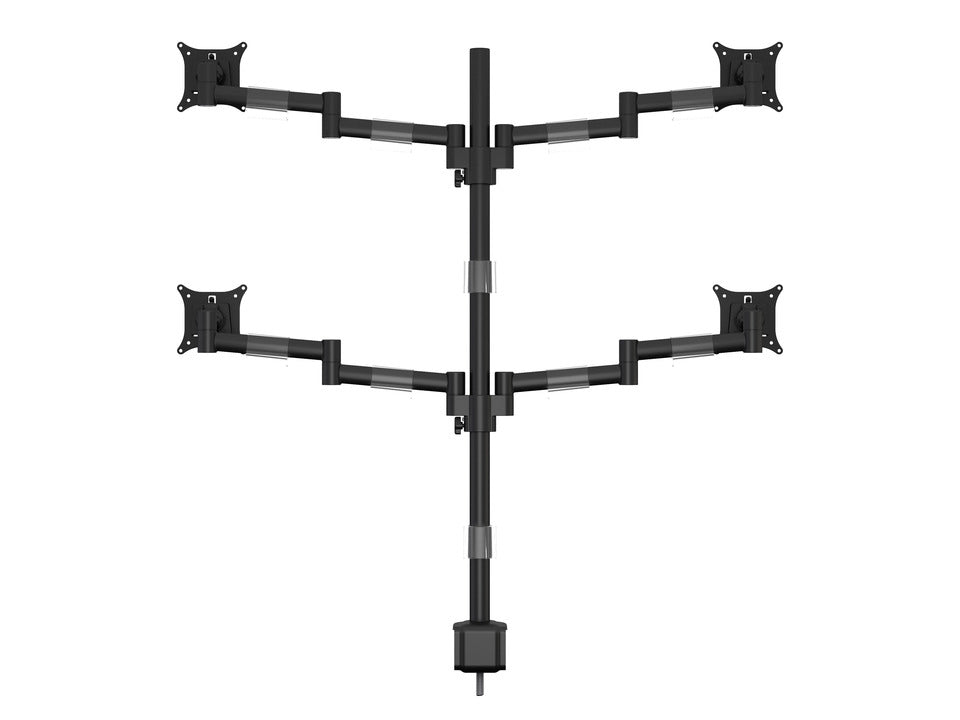 Multibrackets Monhalt Office 5891 – Monitorhalterung, Quad, bis 30", VESA 75 × 75 mm, 8 kg, drehbar, schwarz