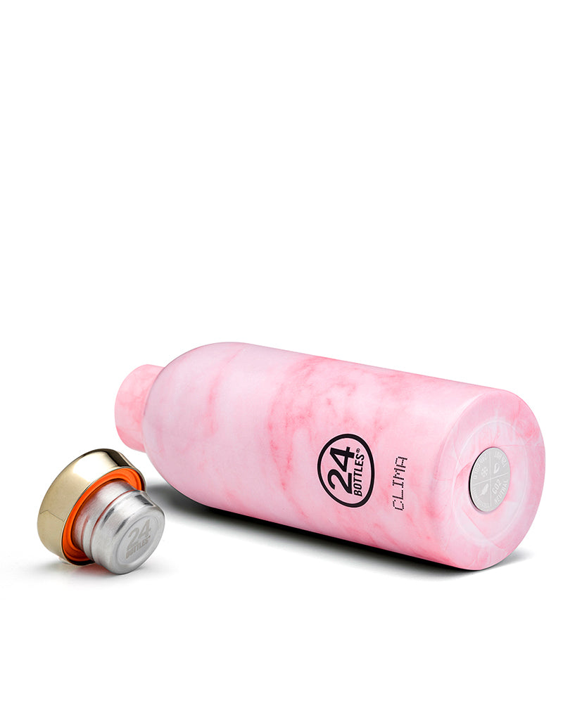 24Bottles Trinkflasche Clima – 5 dl – Edelstahl, isoliert, Schraubverschluss – Pink Marble