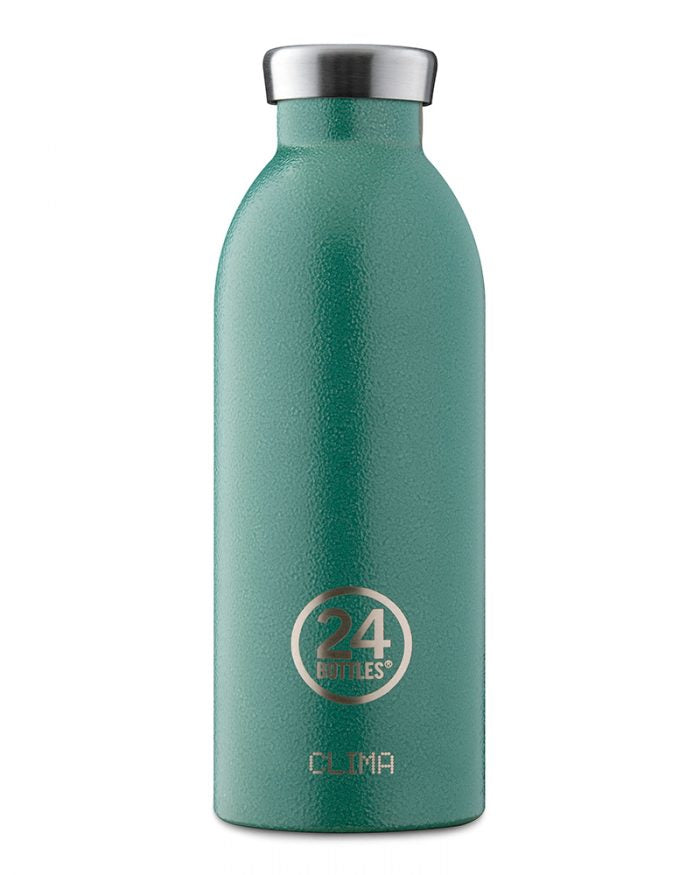 24Bottles Trinkflasche Clima – 5 dl – Edelstahl, isoliert, Schraubverschluss – Moosgrün