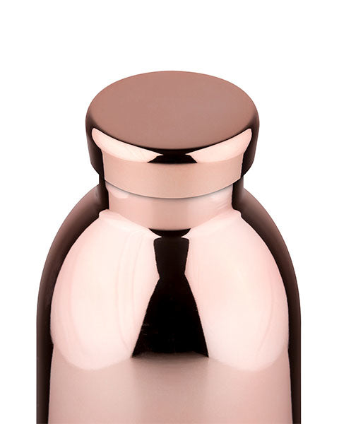24Bottles Trinkflasche Clima – 3,3 dl – Edelstahl, isoliert, Schraubverschluss – Roségold