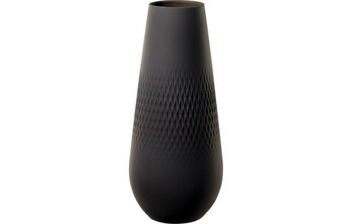 Villeroy & Boch Becherförmige Vase, Porzellan, schwarz, 11,5 × 26 cm – Collier – CE