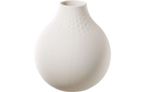 Villeroy & Boch Collier Vase – Ø 11 × 12 cm – Porzellan, weiss