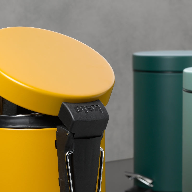 Kela Kosmetikeimer Monaco – 3 l – Metall, rund – Jadegrün