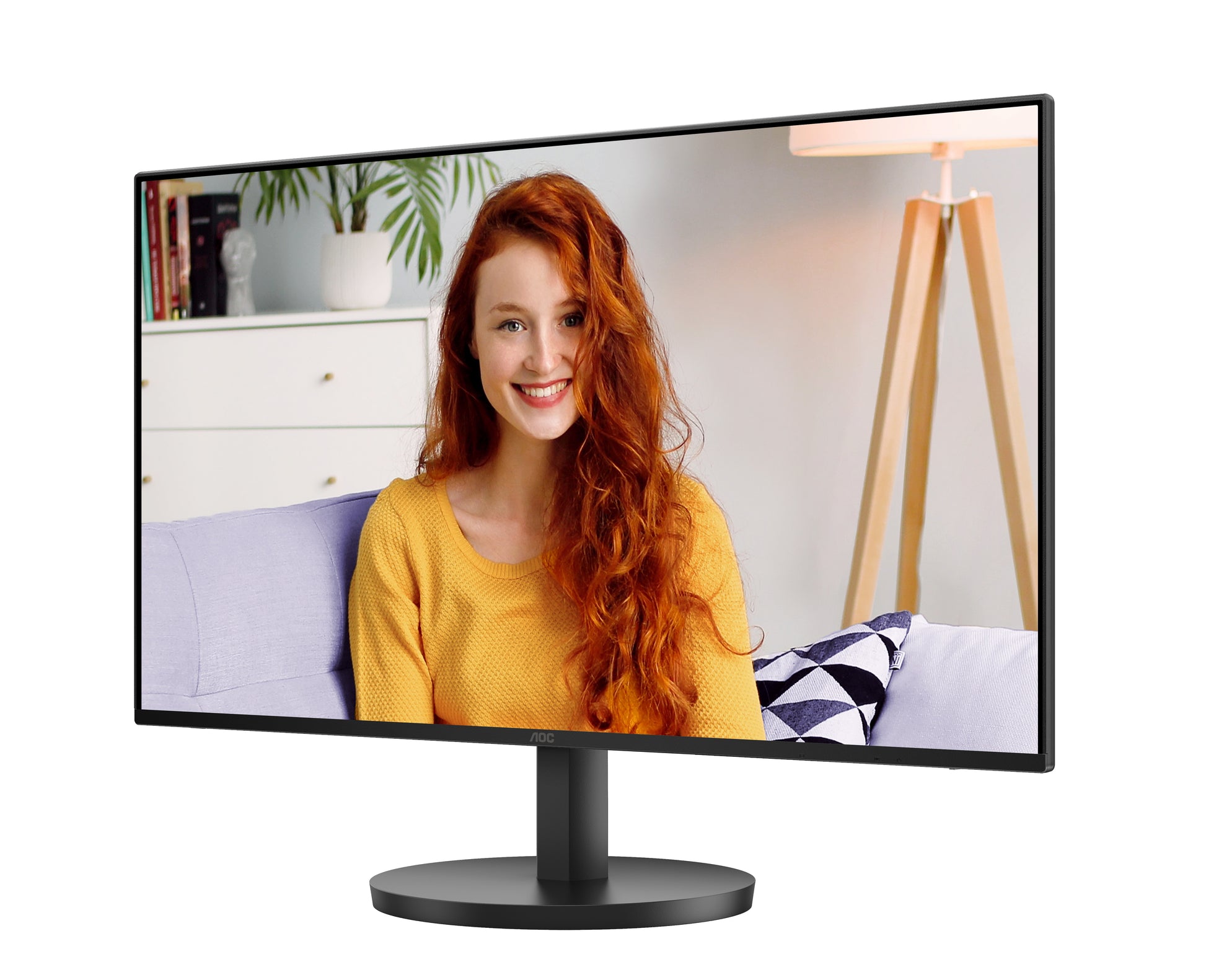 AOC 27B3HA2 – Monitor, 27", 1920 × 1080 (Full HD), IPS, 100 Hz, 250 cd/m², Lautsprecher, VESA 100 × 100, Schwarz