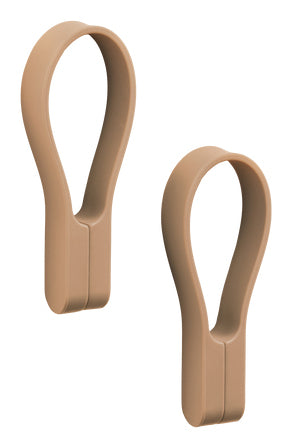 Zone Denmark Handtuchhalter Loop – 1,8×1,0×9 cm, Silikon, Magnetisch, Mandarine, 2er-Set