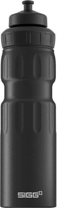 SIGG Trinkflasche 750 ml – Aluminium, Sportdeckel, Schwarz