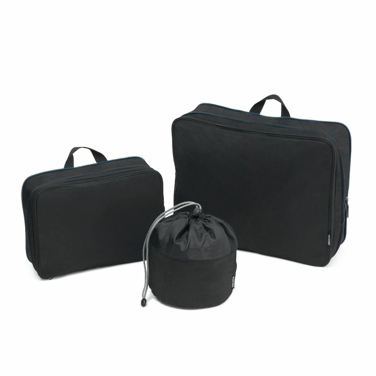 DICOTA Reissverschlusstasche – Reissverschluss – 30 × 22 × 6 cm – Schwarz – Polyethylenterephthalat (PET)