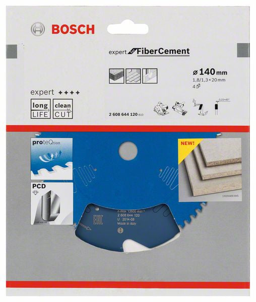 Bosch Professional – Kreissägeblatt, 2 608 644 120, 140 mm × 20 mm × 1,8 mm