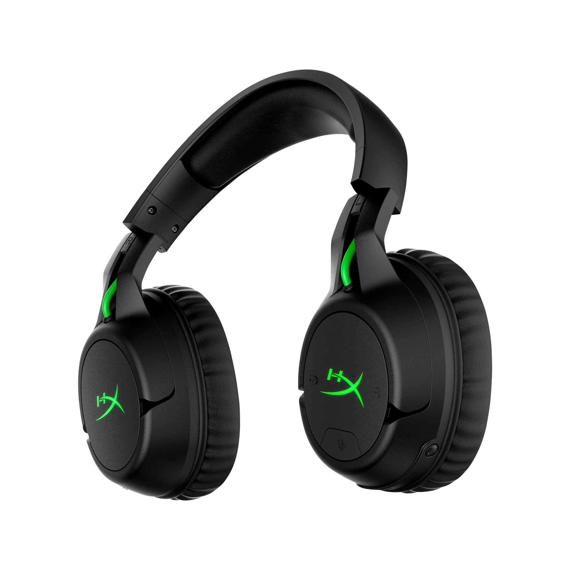 HyperX CloudX Flight HX-HSCFX-BK W Gaming-Headset – On-Ear, Stereo, BT, für Xbox, Schwarz/Grün