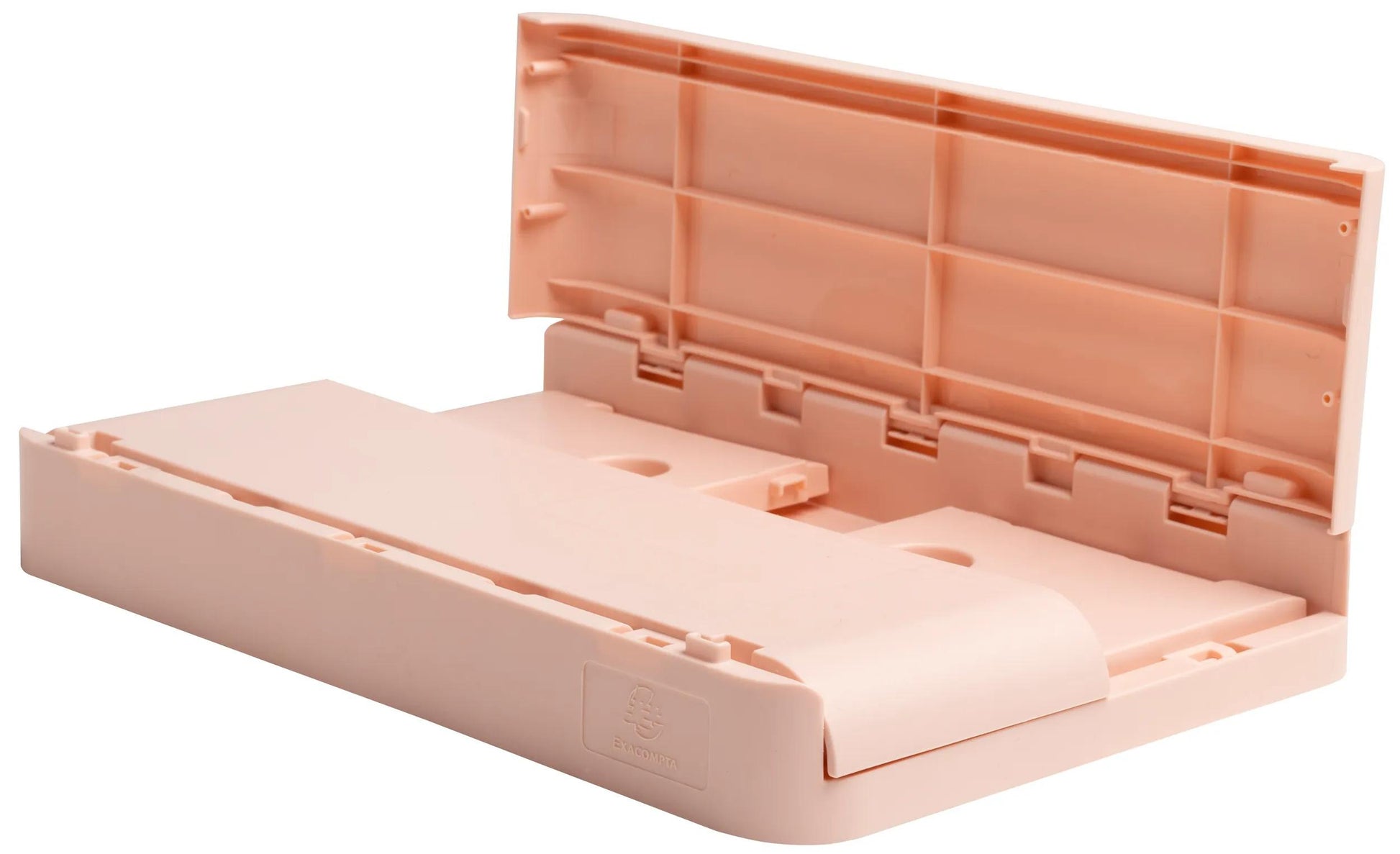 Exacompta Aufbewahrungsbox B 276 × H 120 × T 188 mm – für A5+, mit Tragegriff, stapelbar, Nude, PP