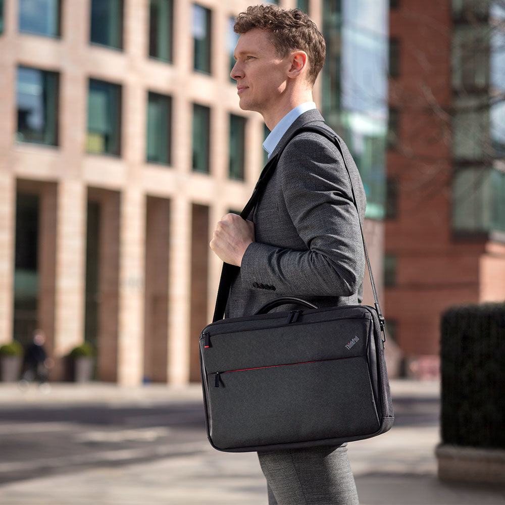 Lenovo Notebook-Tasche bis 15,6" – Hartschalenkoffer mit Schultergurt – Schwarz
