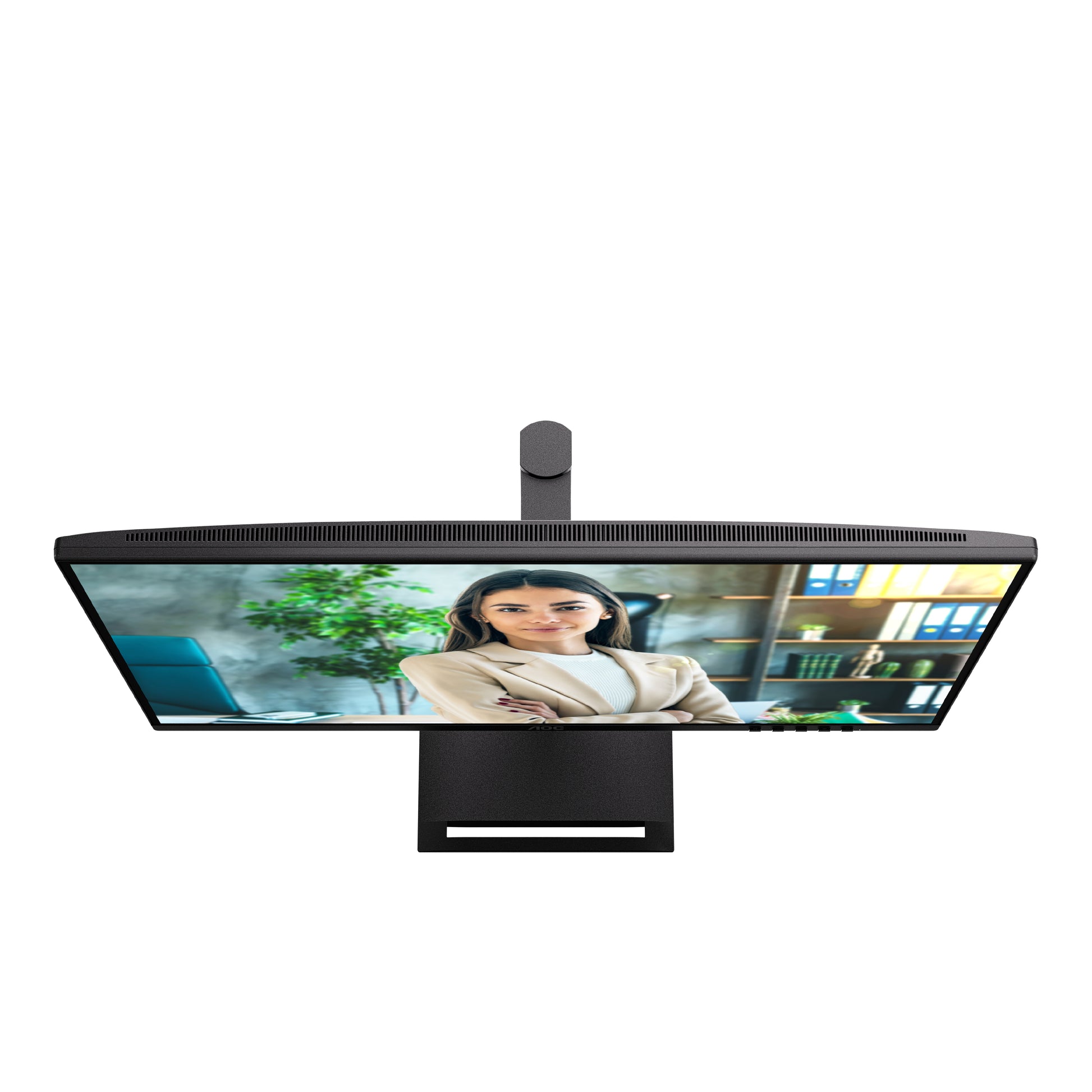 AOC Q27P4U – Monitor, 27", 2560 × 1440 (WQHD), IPS, 120 Hz, 350 cd/m², USB-Hub, Adaptive Sync, Schwarz