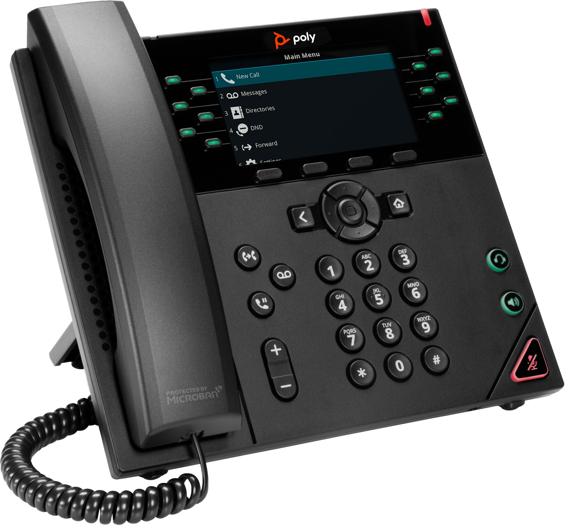 Poly VVX 450 – IP-Telefon, 12 Leitungen, PoE