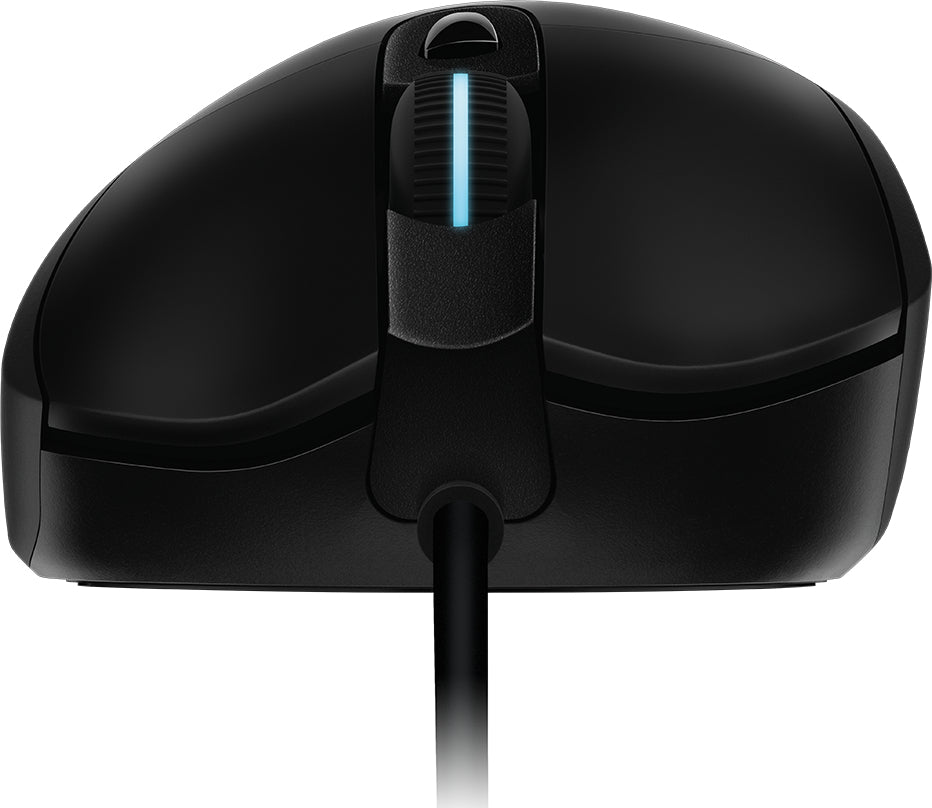 Logitech G G403 HERO – Gaming-Maus – Kabelgebunden (USB‑A), 25600 DPI, RGB-Beleuchtung, rechts, Schwarz