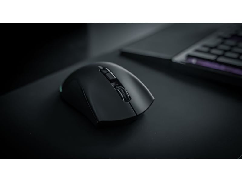 ONIT F02014 Maus & Mauspad (induktiv) – Maus – Kabellos (Bluetooth/2,4 GHz), 8000 DPI, rechts, schwarz