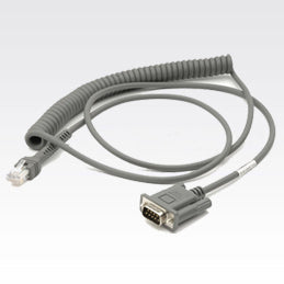 Zebra Motorola CBA-R09-C09ZAR RS232 Kabel 2,8 m, Grau – für Nixdorf
