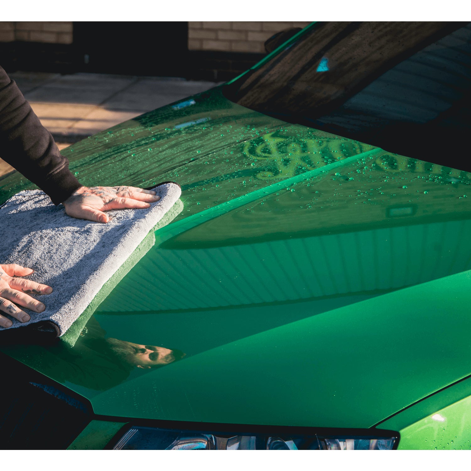 Meguiar's Supreme Duo Twist Trockentuch – grau – 50 × 90 cm – Mikrofaser – 1 Stk.