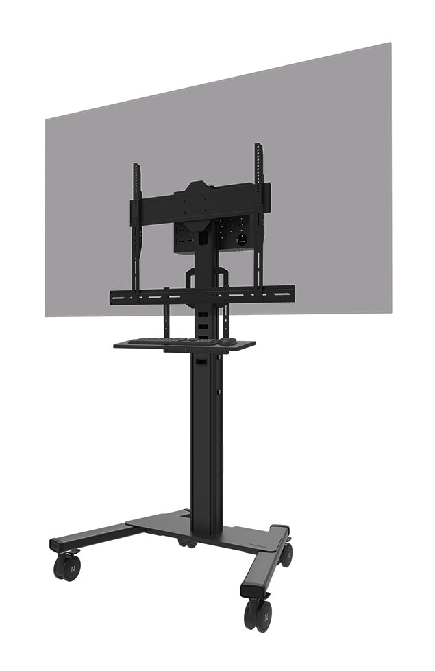 Neomounts AV40-500BL – Medienbox für Displays 43,0–109,8", VESA 200×200–800×600 mm, Traglast 5,5 kg, Schwarz