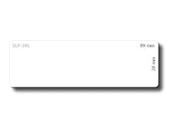 Seiko Instruments SLP-2RL – Etiketten (Rolle) 89 × 28 mm – weiss – 130 Etiketten/Rolle, 2 Rollen/Pack
