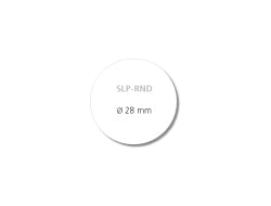 Seiko Instruments SLP-RND – Etiketten (Rolle) Ø 28 mm – weiss – 120 Etiketten/Rolle, 2 Rollen/Pack (240 Stk.)