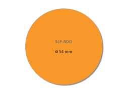 Seiko Instruments SLP-RDO – Etiketten (Rolle) Ø 54 mm – orange – 120 Etiketten/Rolle, 2 Rollen/Pack