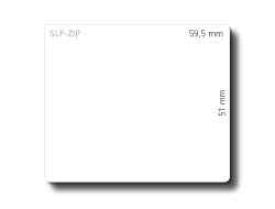 Seiko Instruments SLP-ZIP – Etiketten (Rolle) 60 × 51 mm – weiss – 190 Etiketten/Rolle