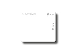 Seiko Instruments SLP-STAMP1 – Etiketten (Rolle) 42 × 36 mm – weiss – 510 Etiketten/Rolle, 2 Rollen/Pack