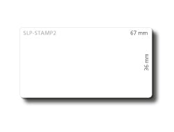Seiko Instruments SLP-STAMP2 – Etiketten (Rolle) 67 × 36 mm – weiss – 310 Etiketten/Rolle, 2 Rollen/Pack