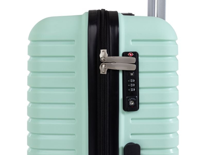 KOOR Trolley – 63 l, Hartschale, 4 Rollen, mit TSA, Mint, 40 × 66 × 26 cm