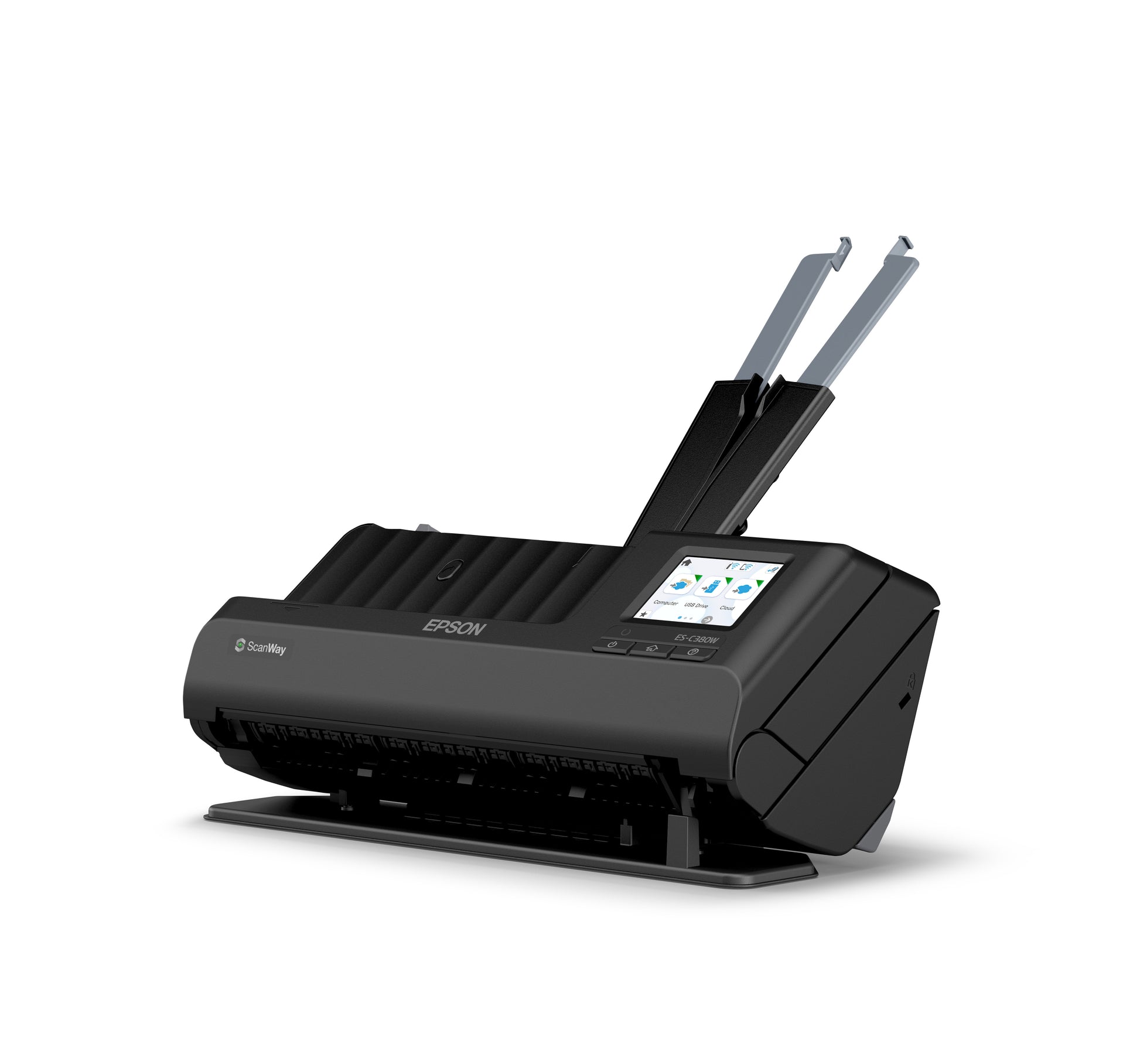 Epson Es-C380W – Dokumentenscanner, A4, Duplex, 600 dpi, ADF 20 Blatt, WLAN, USB, für Windows