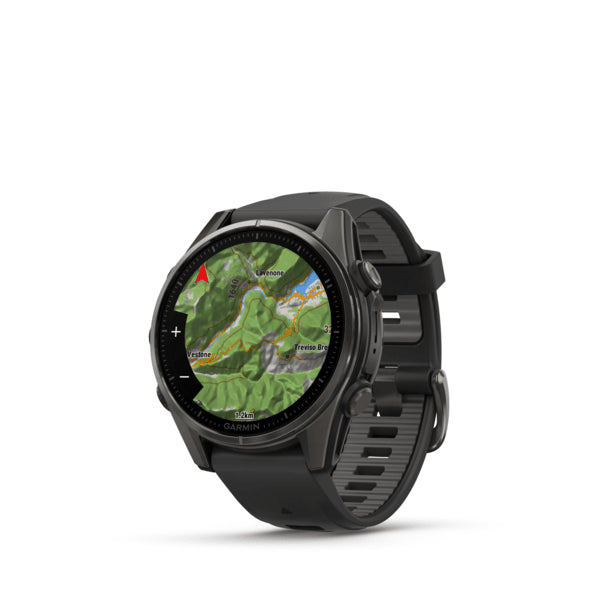 Garmin Fenix 8 – GPS-Smartwatch – 43 mm, 1,3", GPS, WLAN, AMOLED, Saphirglas, 100 m, Schwarz/Dunkelgrau