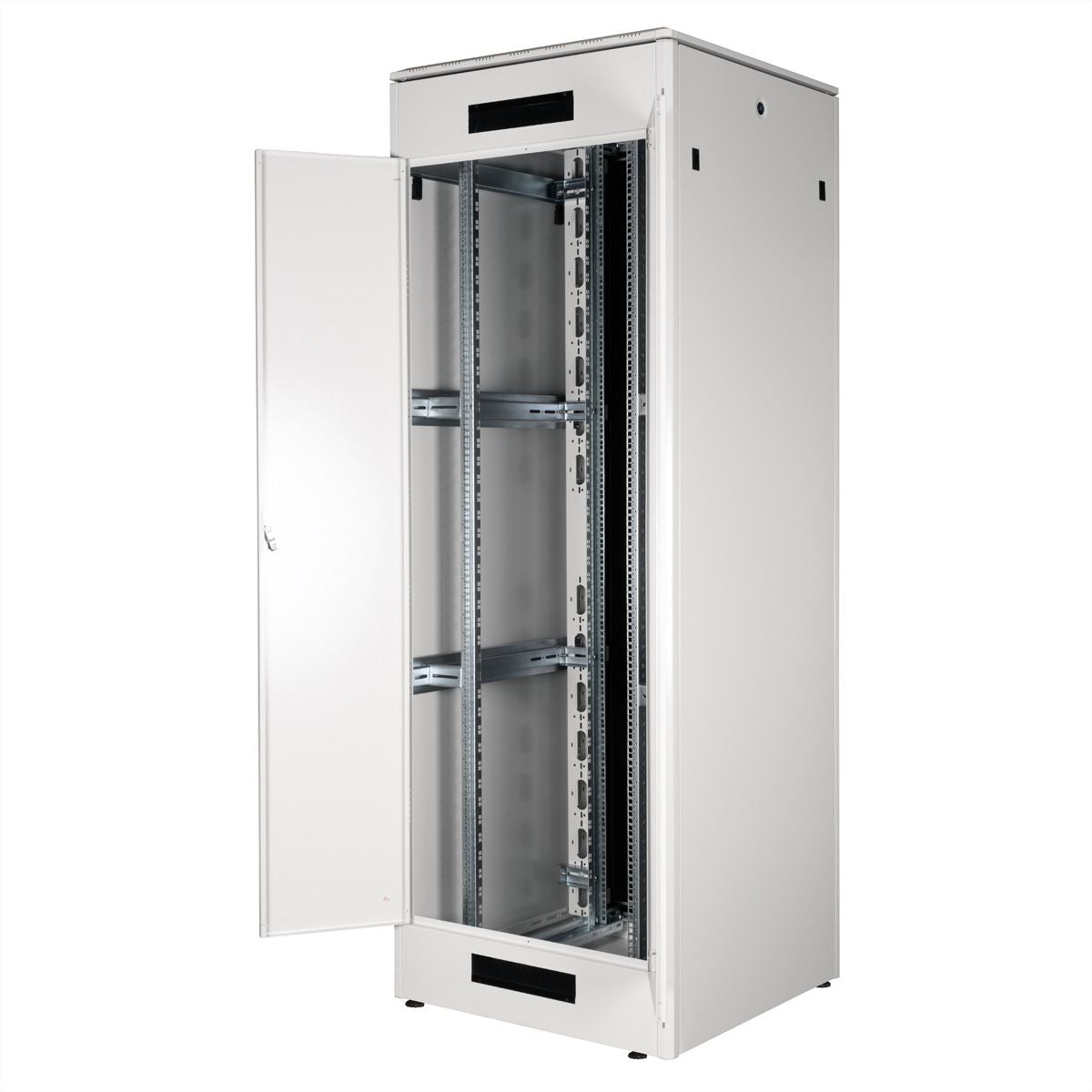 ROLINE Pro – 19" Netzwerkschrank 47U, IP20, abschliessbar, 800 × 800 × 2276 mm, lichtgrau, Stahl