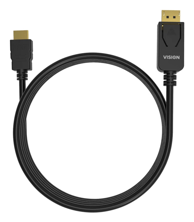 Vision DisplayPort auf HDMI Kabel HDMI 2.1 8K 60 Hz – 2 m