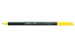 Edding 1200 Filzstift Neon – Rundspitze, 1 mm, Neongelb