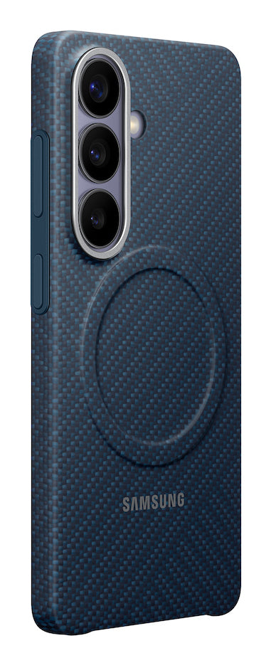 Samsung Backcover – für Samsung Galaxy S26, Karbon, Blau, kabelloses Laden