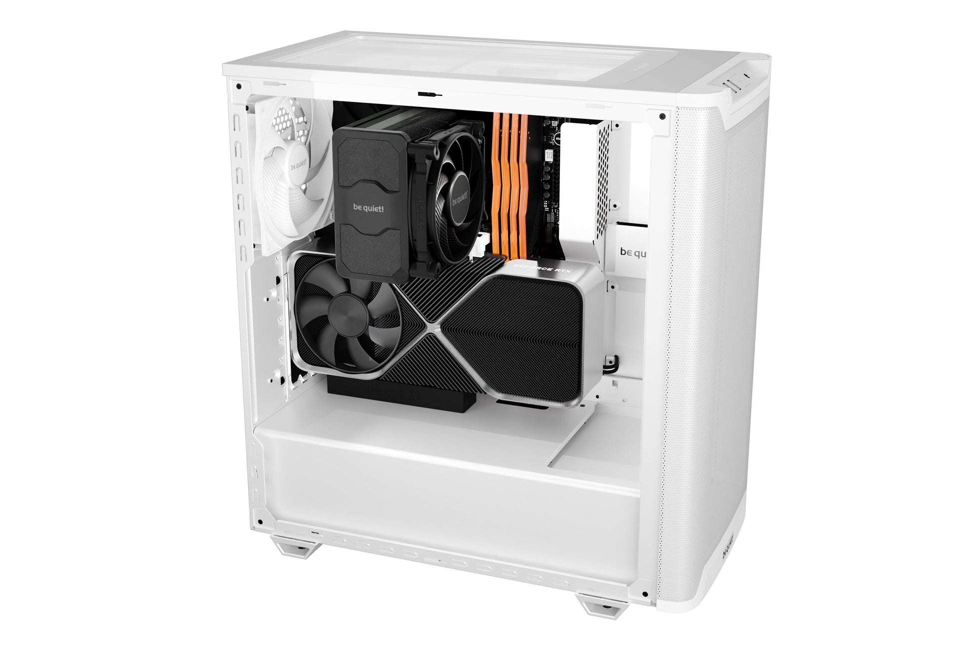 be quiet! be quiet Pure Base 501 – PC-Gehäuse – Midi-Tower, Seitenfenster, ATX, micro ATX, Mini-ITX, 7 Slots, Weiss