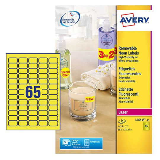 Avery Druckeretiketten L7651