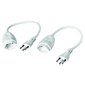 Steffen Verlängerungskabel T12–T13, 0,25 m, 1 mm² – Weiss