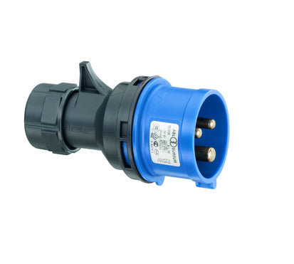 Steffen Adapterkabel, CEE 16-3–Schraubklemme, IP44 – Blau