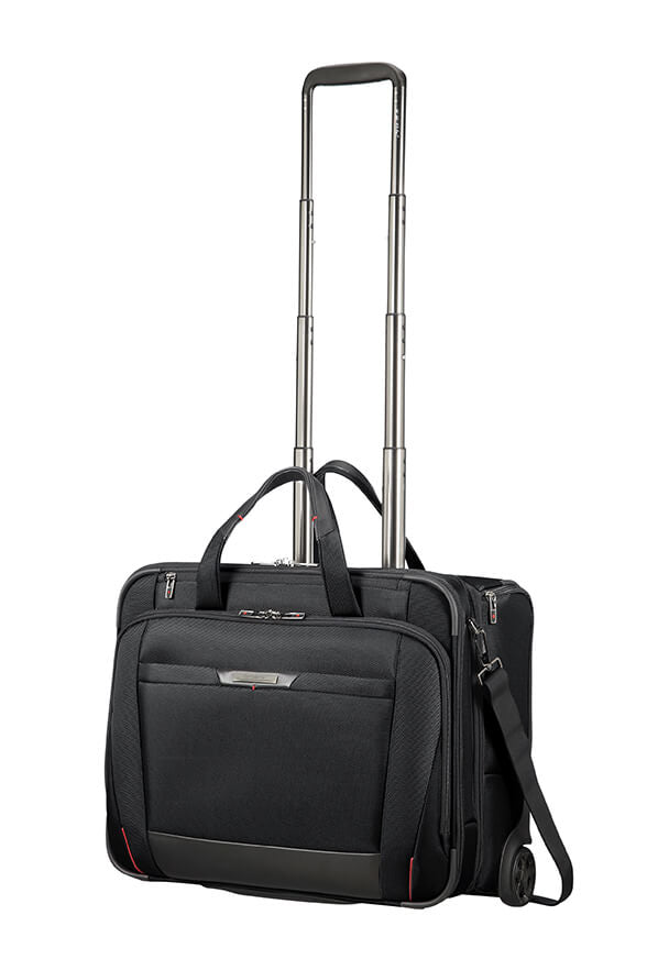 Samsonite Pro-DLX 5 Notebook-Trolley – 37,5 l, Aufsteckfunktion, RFID-Fach, Nylon, Schwarz