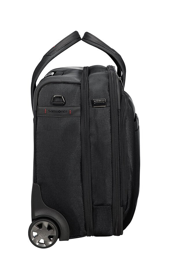 Samsonite Pro-DLX 5 Notebook-Trolley – 37,5 l, Aufsteckfunktion, RFID-Fach, Nylon, Schwarz