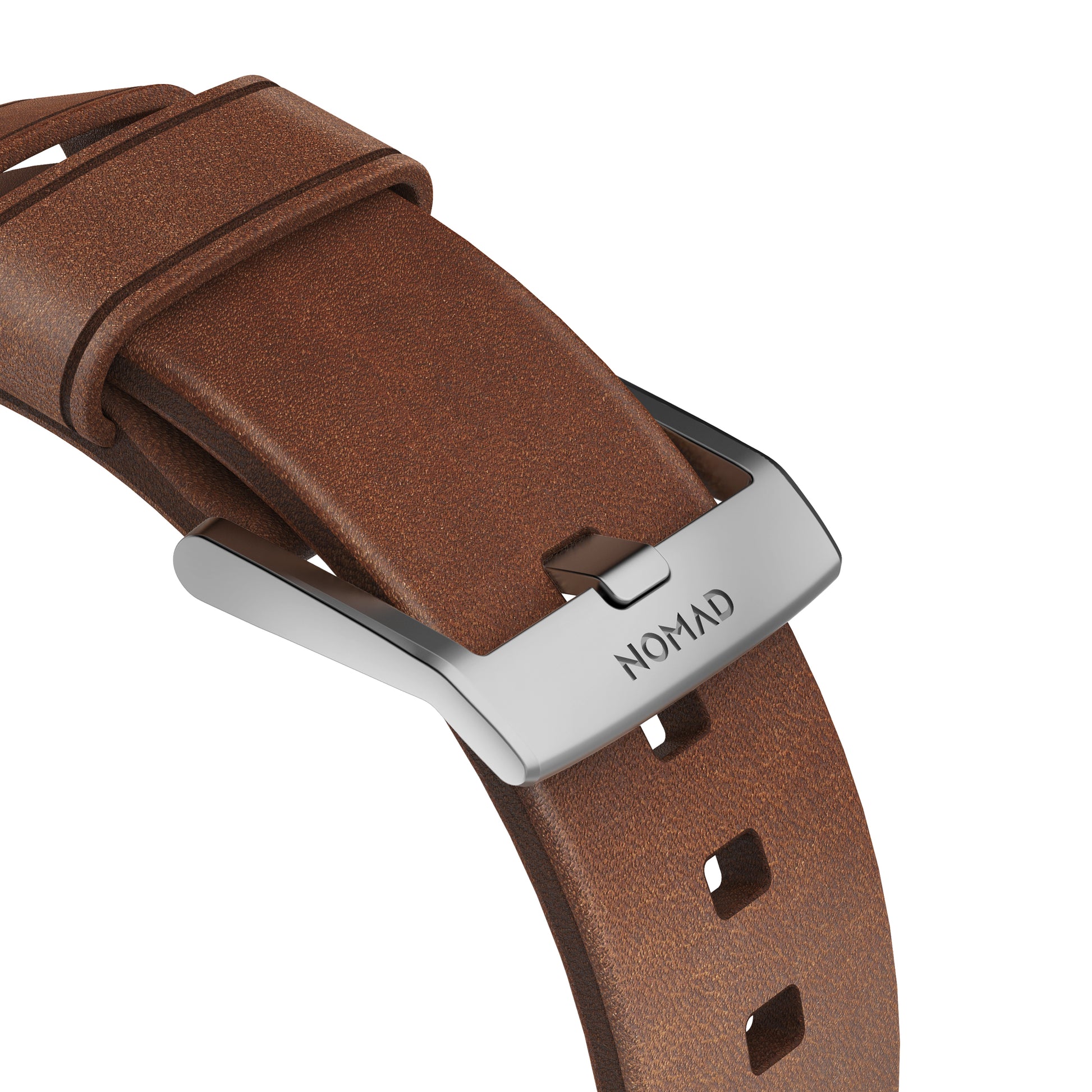 Nomad Modernes Armband – Leder, Braun, 42 mm, für Apple Watch
