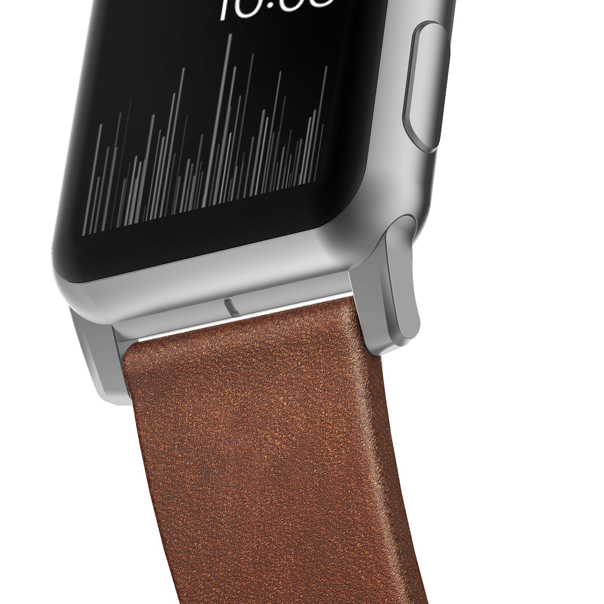 Nomad Modernes Armband – Leder, Braun, 42 mm, für Apple Watch