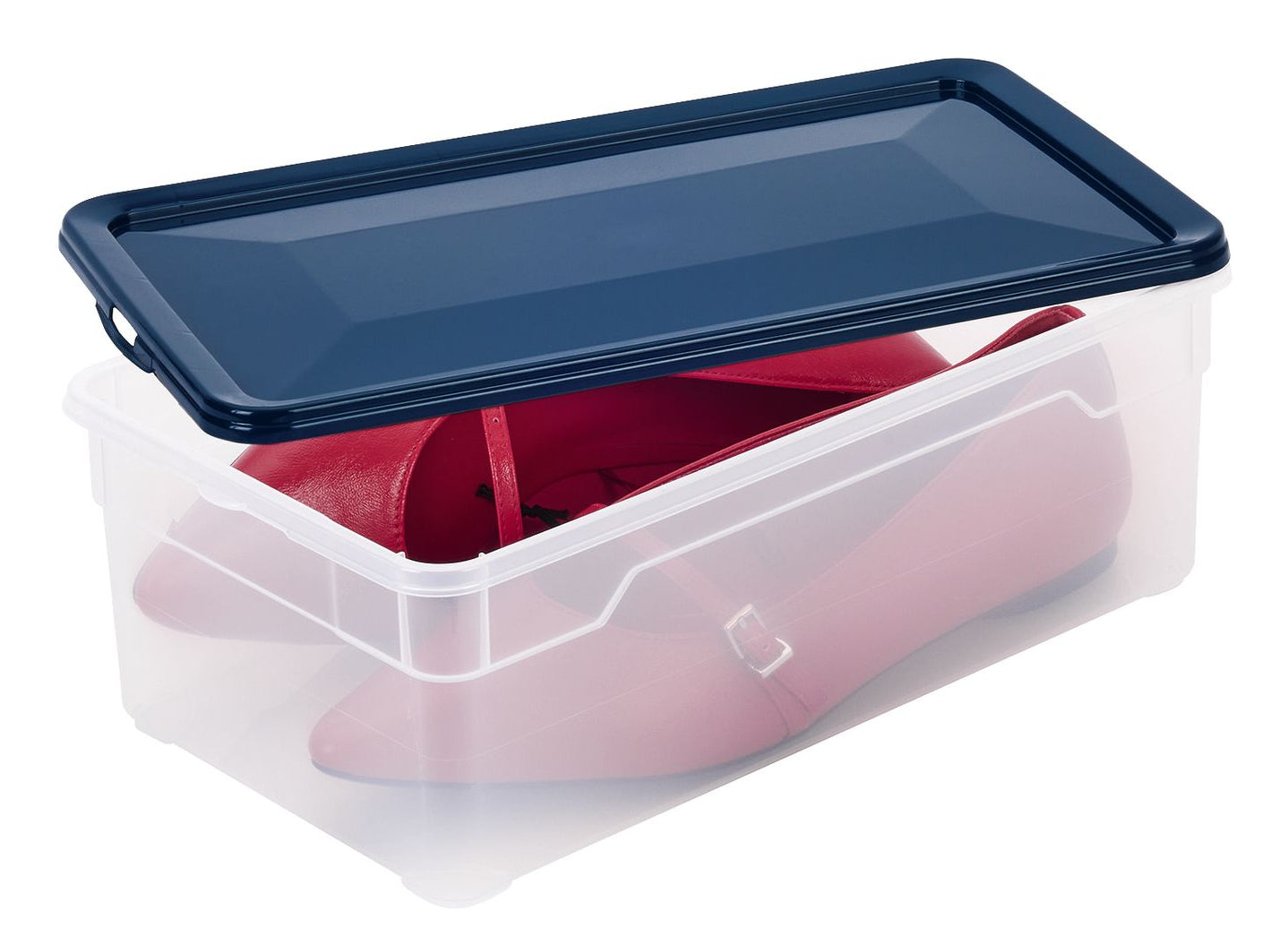 Rotho Aufbewahrungsbox – Kunststoff, Transparent, 19 × 11 × 33,5 cm – 5er-Pack