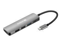 Sandberg USB-C Dockingstation – USB-C, 1× HDMI, 3× USB-A, 100 W PD