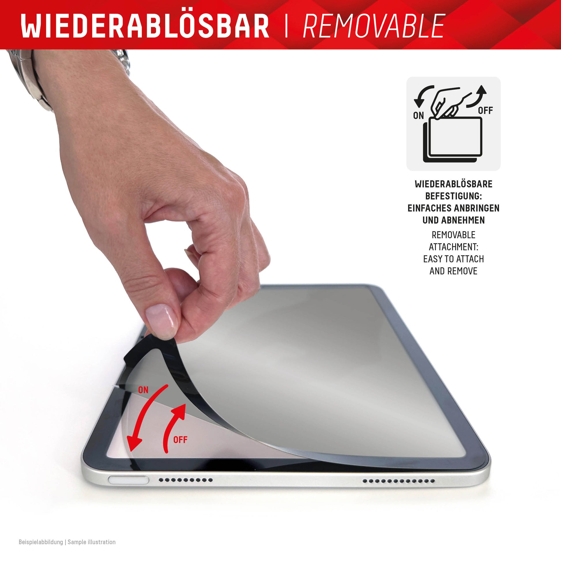 Displex Blickschutzfilter 3H, Anti-Fingerprint – für iPad Pro 11" (2025/2024)