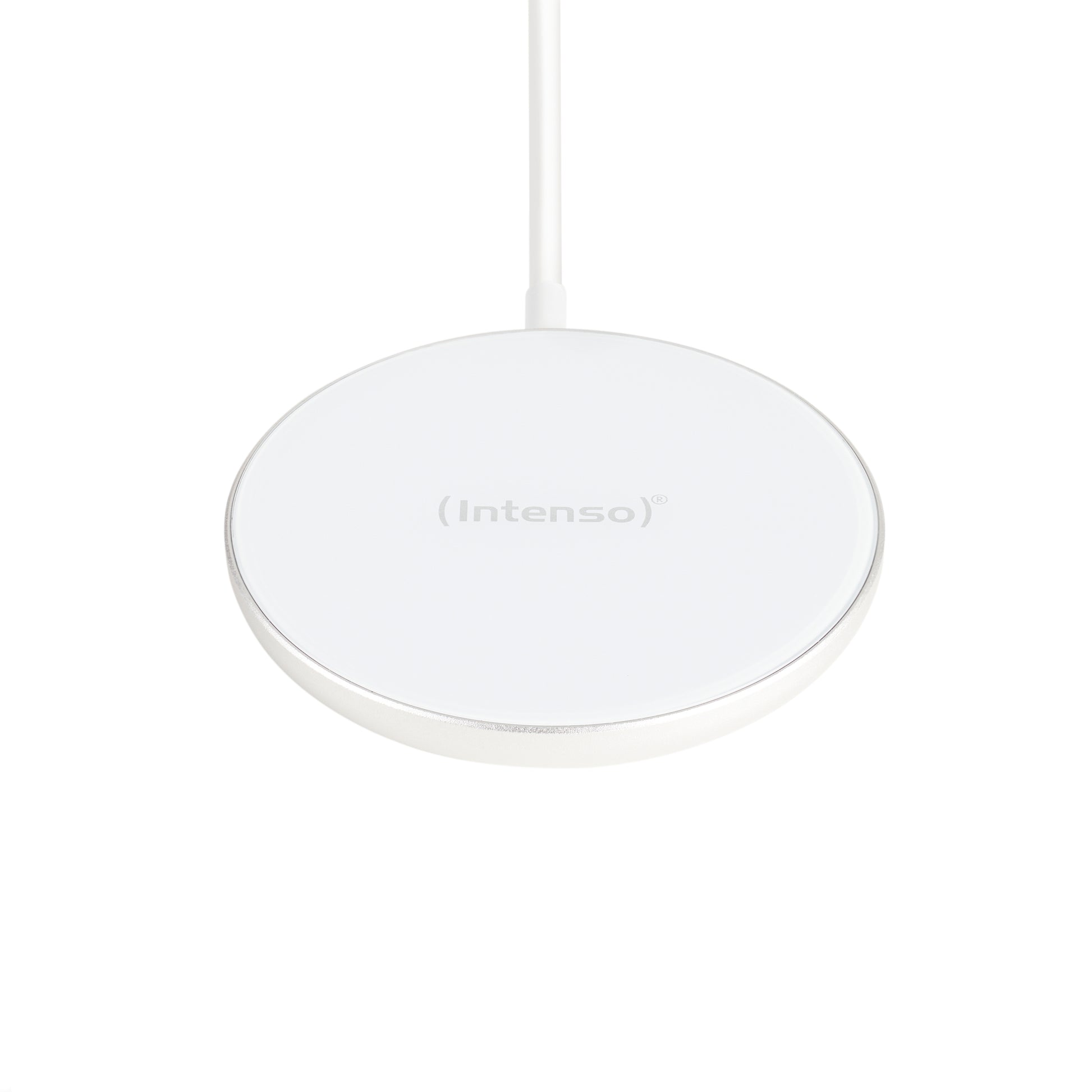 Intenso MW1 – Wireless Charger – Qi 15 W, für iPhone (MagSafe), 1,5 m Kabel, Weiss